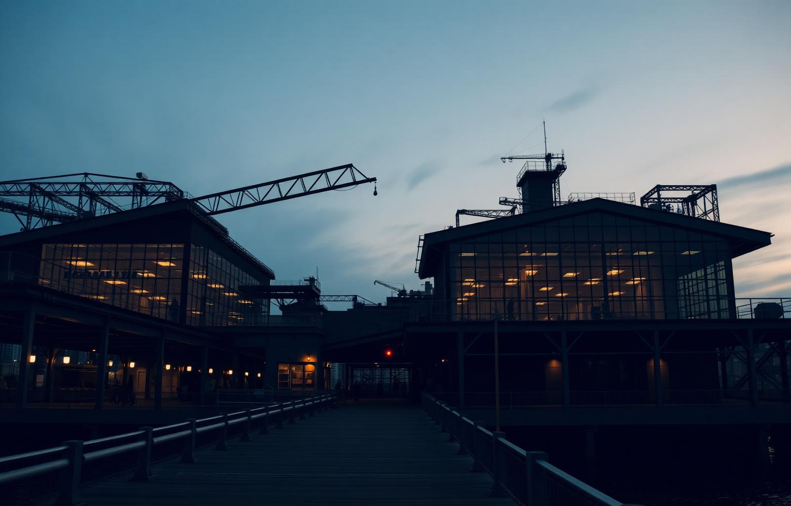 Pier 57 at dusk